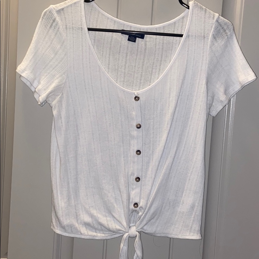 White knit top